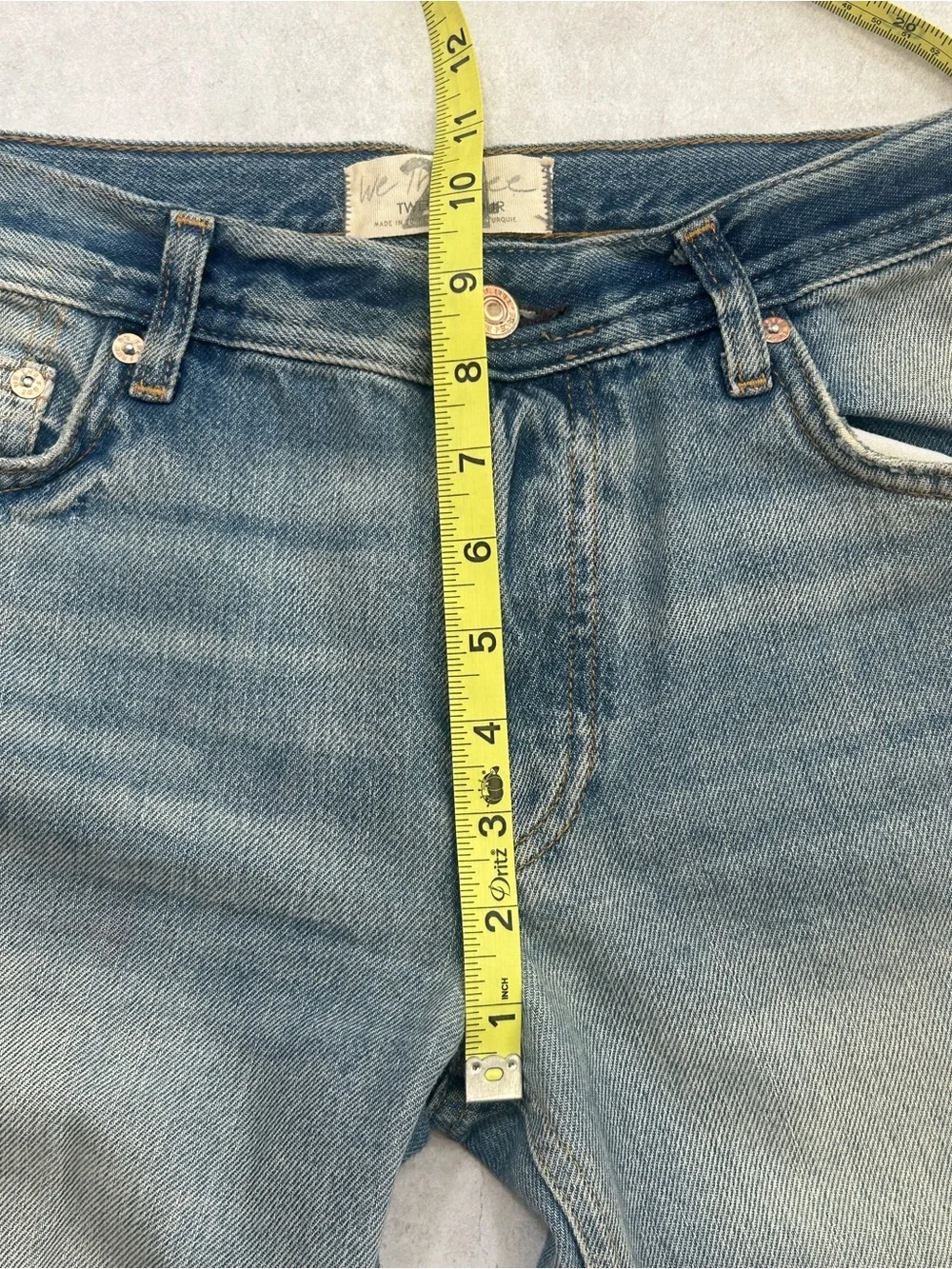 Free People Maggie Mid Rise Straight Leg Jeans in Aged to Perfection | Size 24